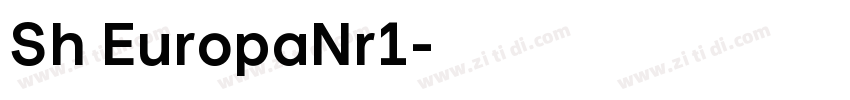 Sh EuropaNr1字体转换